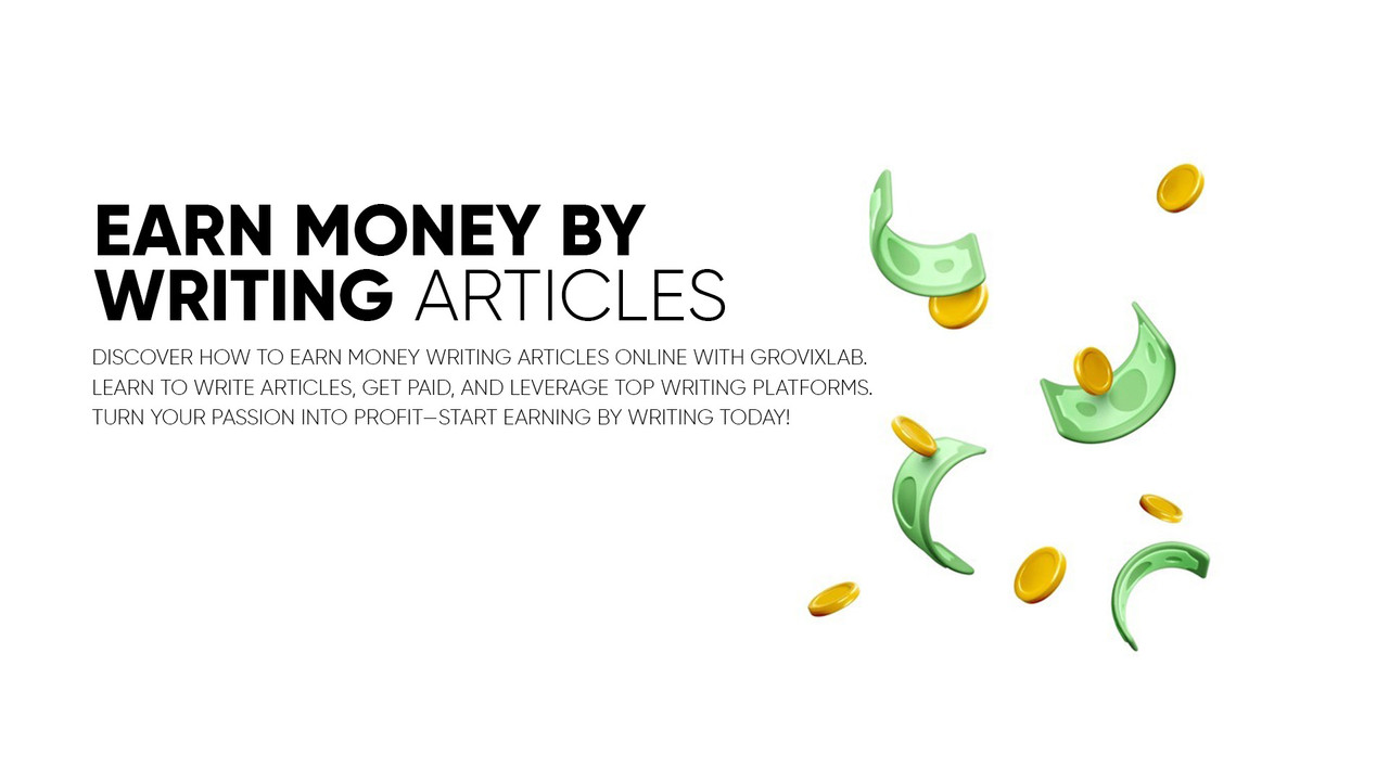 Earn Money Writing Articles Online: Your Guide to Grovixlab